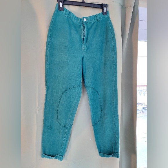 Palmetto's Vintage 90's Green High-rise Riding  Pants - Picture 3 of 6